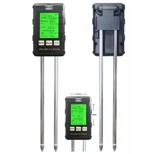 Soil Moisture Meter 6 in 1 Soil Tester Plant Fertility pH Meter Soil Moisture Temperature Sunlight Intensity Humidity Use Garden