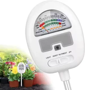 Soil Moisture and pH Detector with Light and Nutrient Sensors for Flower Pots and Plants