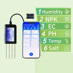 Soil Sensor USB Soil NPK PH EC Analyzer Moisture Nutrient Sensor for Agriculture