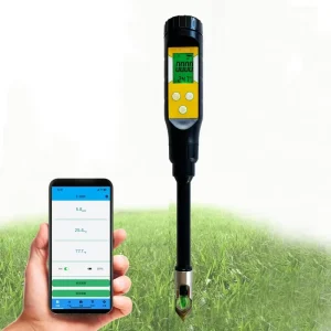 Soil pH Meter for Food Bluetooth Water pH Tester for Soil & Hydroponic Digital pH Temp Meter for Garden Lawn Plants