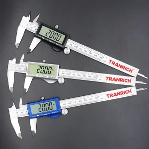 Solar Powered Plastic Digital Vernier Caliper Mini 0-150mm Electronic Caliper for Jewelry Precision Measuring