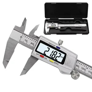 Stainless Steel 0-150mm Vernier Caliper LCD Screen Electronic Metal Caliper Depth Measuring Tools 6 Inch Digital Caliper