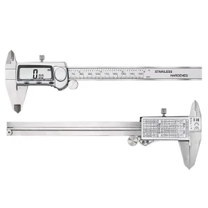 Stainless Steel Body Digital Caliper 6 “150mm Measuring Instrument Vernier Calipers