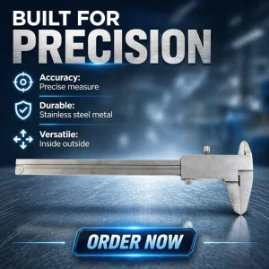 Stainless Steel Dial Vernier Caliper High Precision Industrial Grade Household Use 0-150mm/200mm/300mm