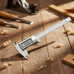 Stainless Steel Digital Vernier Caliper, 0.01mm Accuracy, Depth Measuring Tool