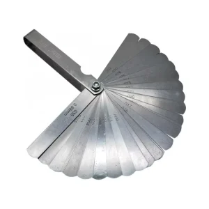 Stainless Steel Feeler Gauge Dual Marked Metric and Imperial Measuring Tool