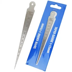 Stainless Steel High Accuracy Gap Aperture Taper Inner Diameter Plug Gauges 0 15mm Thin Tapered