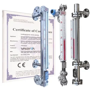 Stainless Steel Magnetic Levitation Diesel Fuel Tank Level Gauges With IP65 Protection