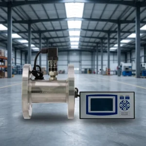 Stainless Steel Pulsating Turbine Flowmeter Digital 4-20mA RS485 HART Oil Flow Meter IP65 Protection +/-1.5% Accuracy OEM Flange