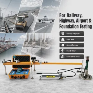 Static Load Bearing Capacity Tester Ev2 K30 Plate Load Test Apparatus for Soil, Rock, Mixed Filler, and Subgrade Inspection