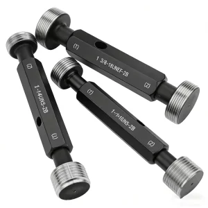 Steel Metric Screw Thread Plug Gauge GCr15 Material High Accuracy 0.001mm Precision