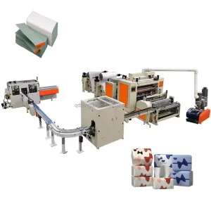 Steel to Steel Facial Tissue Converting Machine Table Napkin Tissue Paper Folding Machine for Restaurant Napkin Paper Tissue