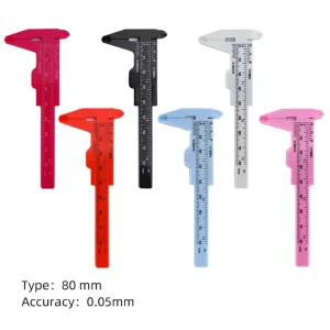 Student Stencils School Accessories Metric Makeup Inch Precision Eyebrow Plastic Tool Vernier Caliper Tattoo Measuring Ruler