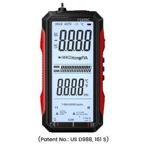 Super Full Screen Rechargeable 6000 Counts Auto ranging Digital Professional Multimeter
