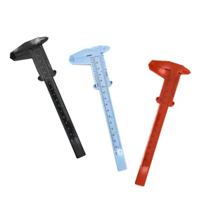 Supplier Double Makeup Student Stencils Scale Slide Inch Vernier Ruler Plastic Tattoo Measuring 80 150 MM Eyebrow Tool Caliper
