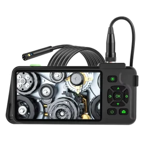 T22 Endoscope Camera 8mm Dual Lens 1080P 4.5Inch Screen Industrial Portable Borescope 5M Cable Inspection Camera Snake Camera