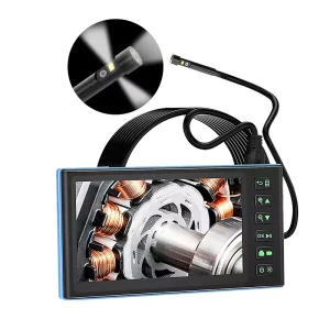 T23 Tripal Lens 8mm Handheld Endoscope IP67 Pipeline Inspection Camera 1080P 7inch Screen Industrial Borescope 10m Snake Camera