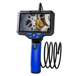 T28 Handheld Industrial Endoscope 5inch IPS Screen 8mm Dual Lens 1080 Video Recording IP67 5000mAh Rechargeable Battery 5m Cable