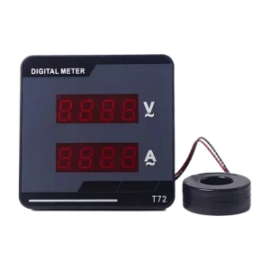 T72 VA 100A Single Phase Digital LED Multifunction Meter 1% Accuracy Electrical Instruments Industrial Ammeter and Voltage Meter