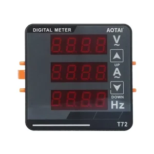 T72 VAHZ AC Digital Display Meter Single Phase 1% Accuracy Household Motors Three-Display Combination Panel Meter
