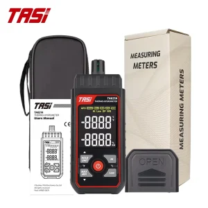 TASI TA621A Professional Digital Thermo-Hygrometer High Precision Humidity Meter with Dew Point Wet Bulb VA Color Screen CE