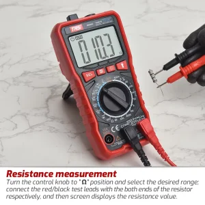 TASI TA801B True RMS Digital Multimeter Auto Manual Range NCV VFC AC DC Voltage Current Resistance Capacitance Tester Multimeter