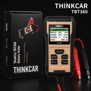 TBT 360 Battery Tester with Two-Wire Kelvin Clamp and 2.8-Inch TFT LCD