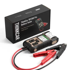TBT 360PRO 12V/24V Car Battery Tester and Charging System Analyzer with Printer for AGM, EFB, Lithium, and Lead-Acid Batteries