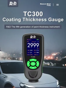 TC300 Coating Thickness Gauge for Automotive Paint, F/NF Automatic Detection