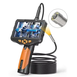 TESLONG NTS300 5 Inch Large Screen Industrial Endoscope Auto Repair Tools Portable Endoscope Camera Model 7.6mm Single Lens 3m