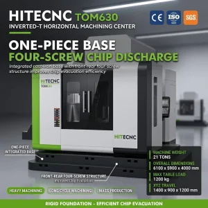 TOM630 CNC Horizontal Machining Center High Performance Milling Machine for Precision Metal Manufacturing