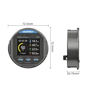 TR24 8 100V 50A 100A 350A 500A IP68 Waterproof Battery Monitor Coulombmeter Battery Capacity Indicator Voltage Meter