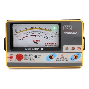 TY6018 1000V Insulation Resistance Meter Analog Insulation Tester 0.5-2000M