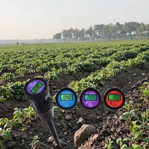 Tester Soil NPK Fertility Nutrient Analyzer LCD Display Electronic Fertilizer Testing Equipment Battery Power
