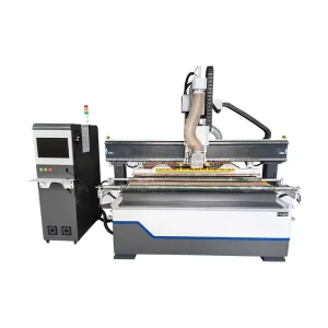 Three-Axis CNC Router Machine with Vacuum Table and Automatic Tool Changer for Woodworking