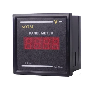 Three Phase AC 50 500V 4 Digits LED Digital Voltmeter & Electrical Power Meter Panel Meter