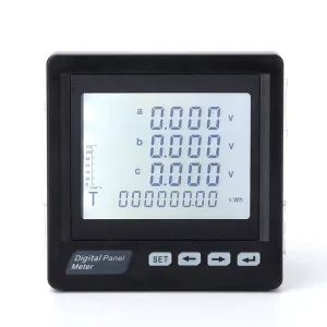 Three Phase Digital Voltmeter Voltage Ampere Meter Multifunction Power Meter 0.5 Class Accuracy RS485 Communication