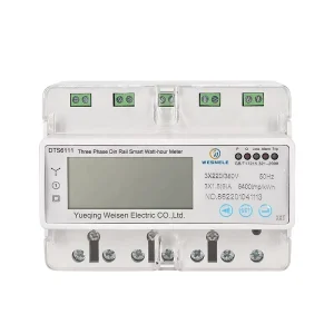 Three Phase Energy Meter Din Rail Electric Power Meter 380V with LED Display Smart Meter