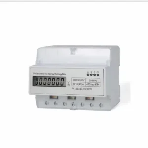 Three Phase KWH Meter 380V DTS Model LCD Display 40A Class 1.0 Accuracy