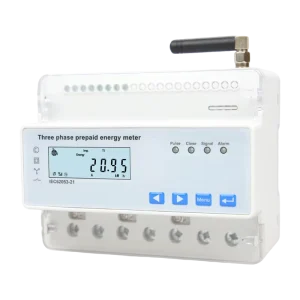Three Phase Smart Energy Meter Digital Prepaid Post Pay Din Rail Mount Direct Connection for Home Office