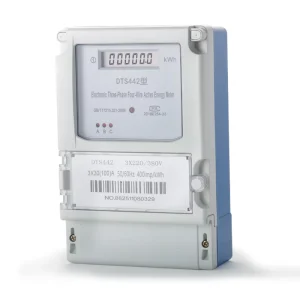 Three phase Four wire 380V LCD Display High Power Electric Energy Meter with Class 1.0 Accuracy and 100A Max Current
