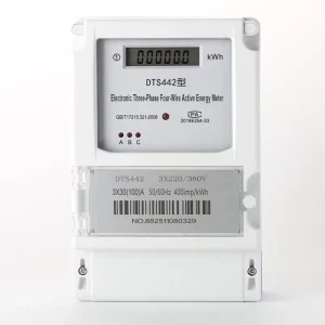Three-phase Four-wire 380V LCD Display High-power Electric Energy Meter with Class 1.0 Accuracy and 100A Max Current