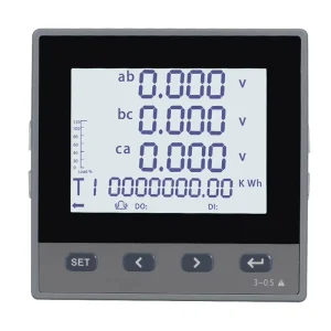 Three-phase Multi-function Electricity Meter Digital Display Pulse Monitoring Power Instrument