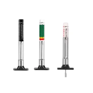 Tire Tread Depth Gauge 1/32 inch and 25mm ABS Stainless Steel 10g for Cars Trucks and Motorcycles