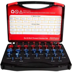 Tools Portable Convenient Thread Checker Gauges Thread Metric Measuring Tool Measuring Tester Checking Screw Nut Checker