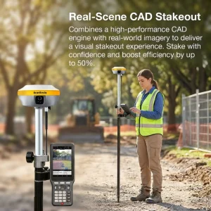 TopTech CGO Landstar GNSS CHC RTK GPS Receiver Rover Base Total Station TK600 IP68 -30~70 TOPOGRAPHY