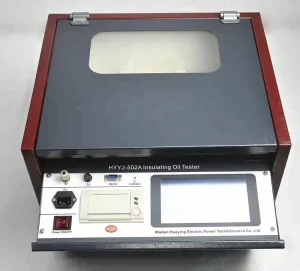 Transformer Oil Dielectric Strength Tester Laboratory Electrical Equipment 0-100kV Voltage Range 0-70