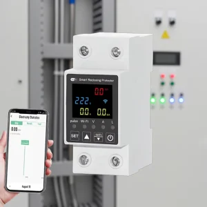 Tuya Smart Life Single Phase Digital Energy Meter Electronic Measuring Instruments Wattmeter Power Monitor Voltage Protector