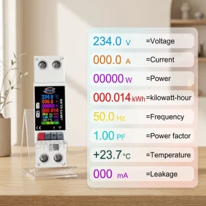 Tuya Smart Switch Circuit Breaker LCD Energy Meter KWh Power Metering Timer Relay Remote Control Smart Life APP
