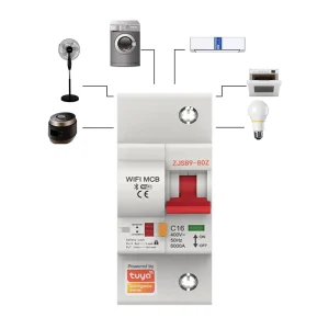 Tuya ZIGBEE Electrical Breakers Circuit Breaker 1P100A with Power Meter and Leakage Protection